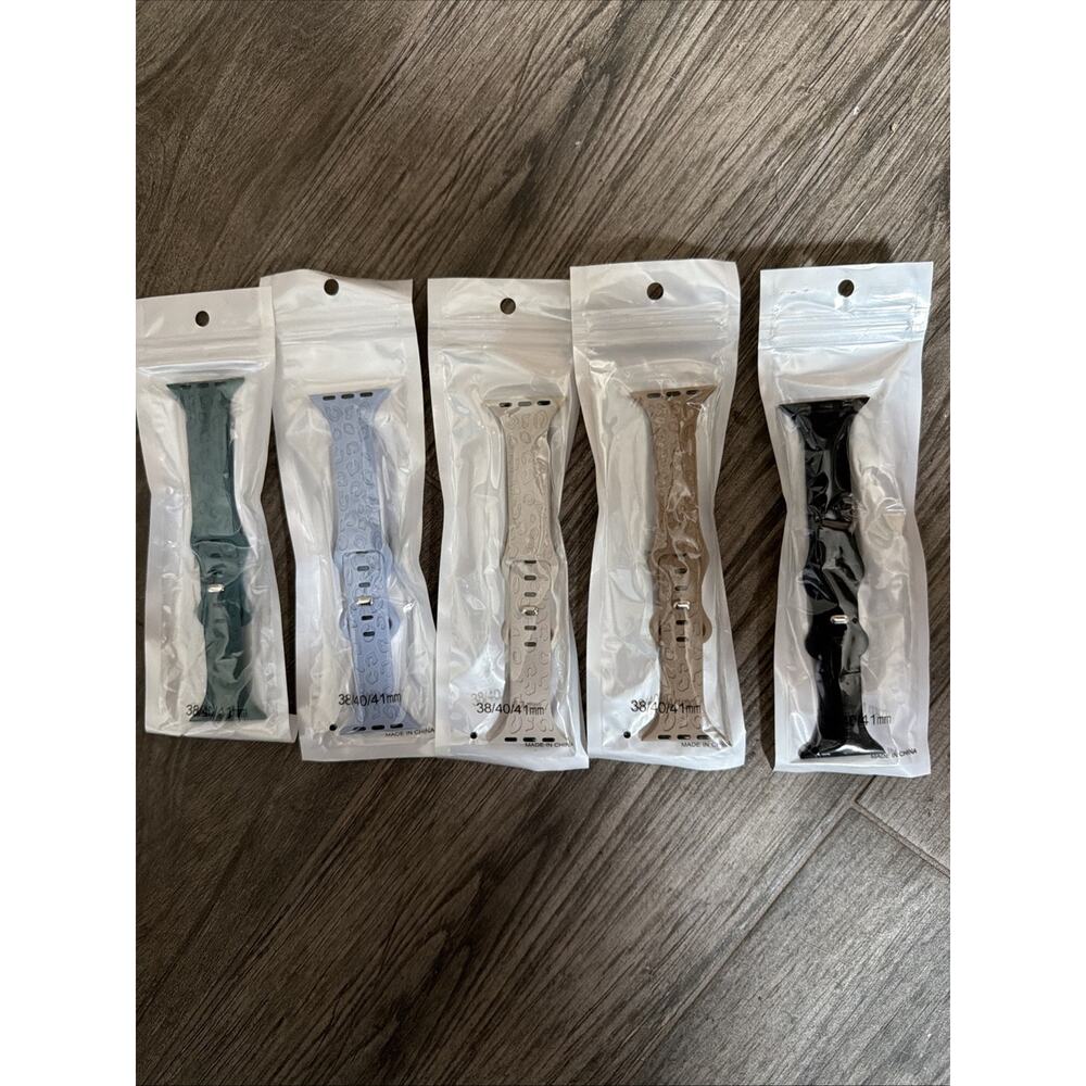 Watch Bands Assorted Replacement Bands Size 38,40,41 Brown,Teal,black,beige,blue